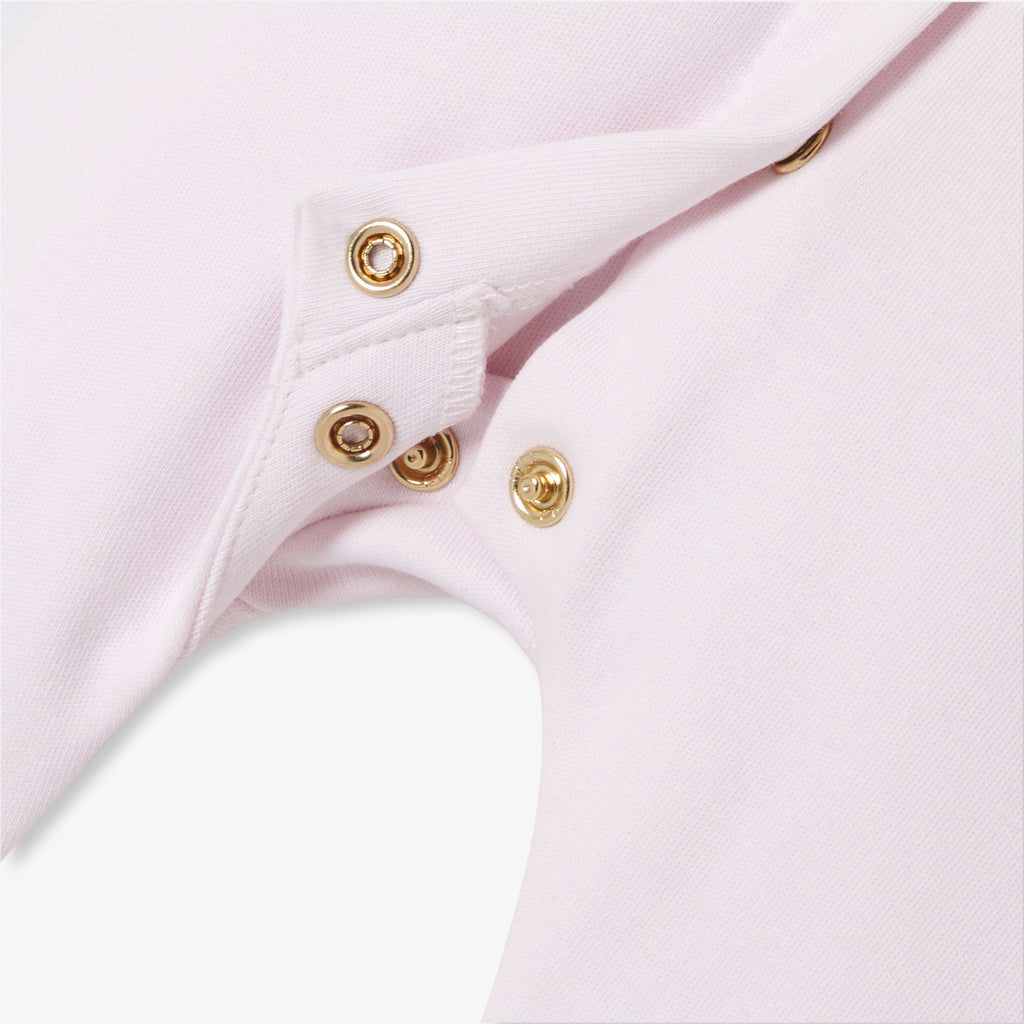 Baby girl cotton interlock pyjamas - Pale Pink