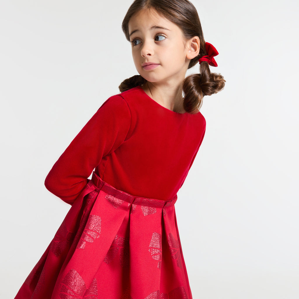 JC-TG079 - Jacadi Girl bi-material dress