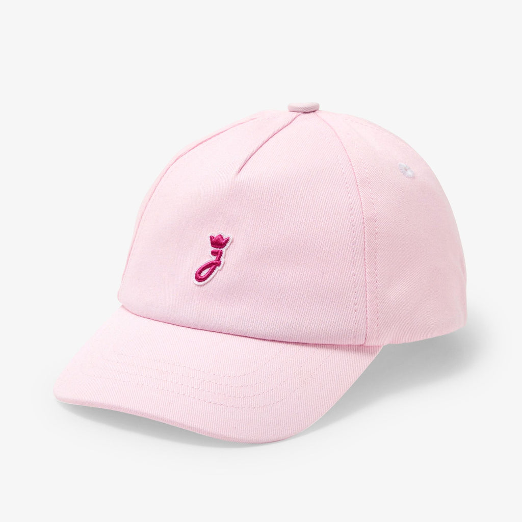 Baby girl cotton twill visor hat - Powder Pink