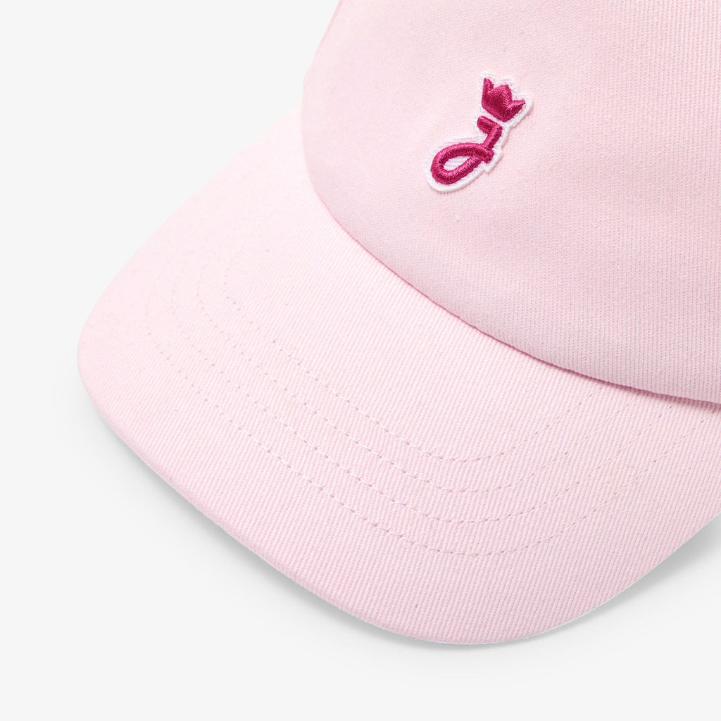 Baby girl cotton twill visor hat - Powder Pink