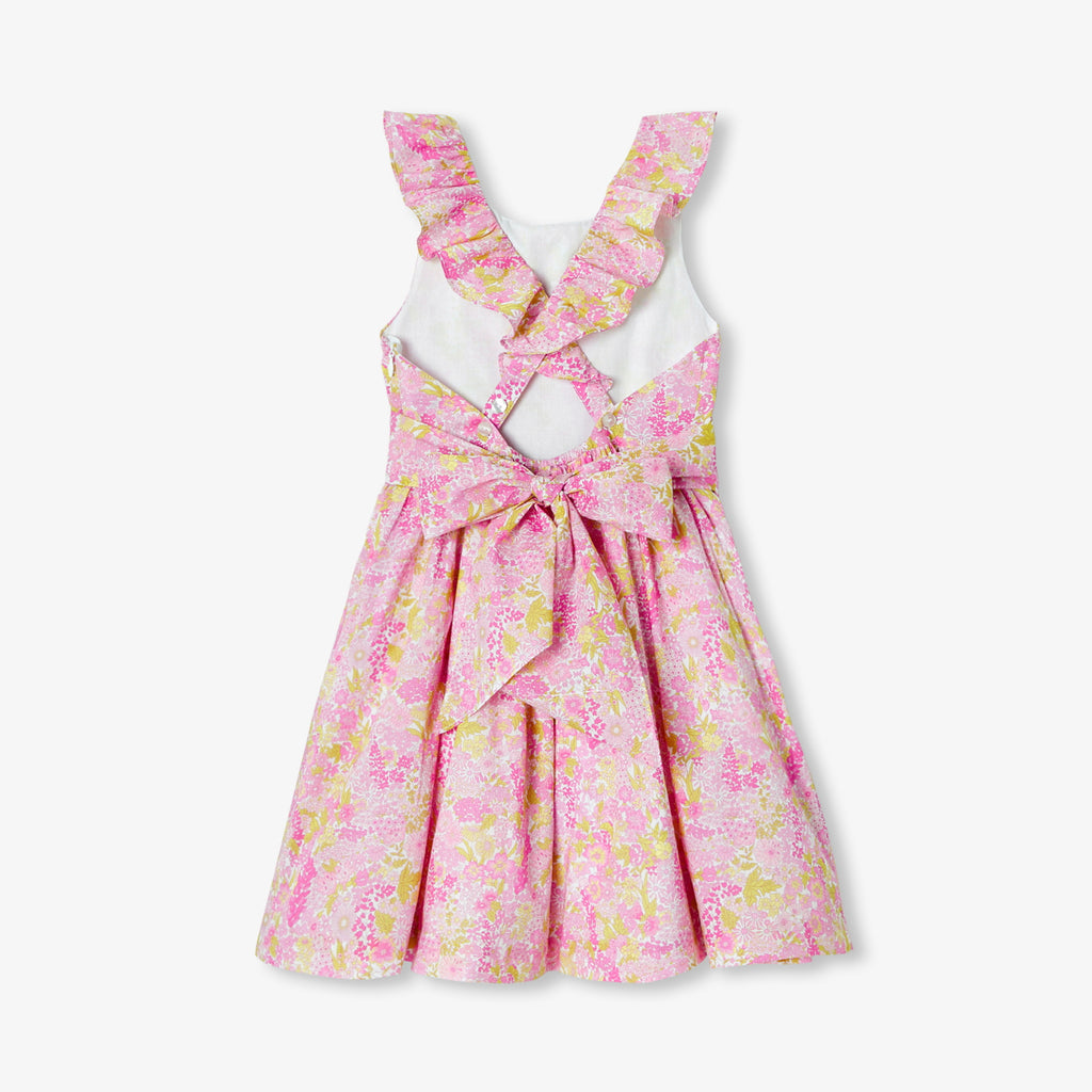 Girl Liberty fabric ceremony dress