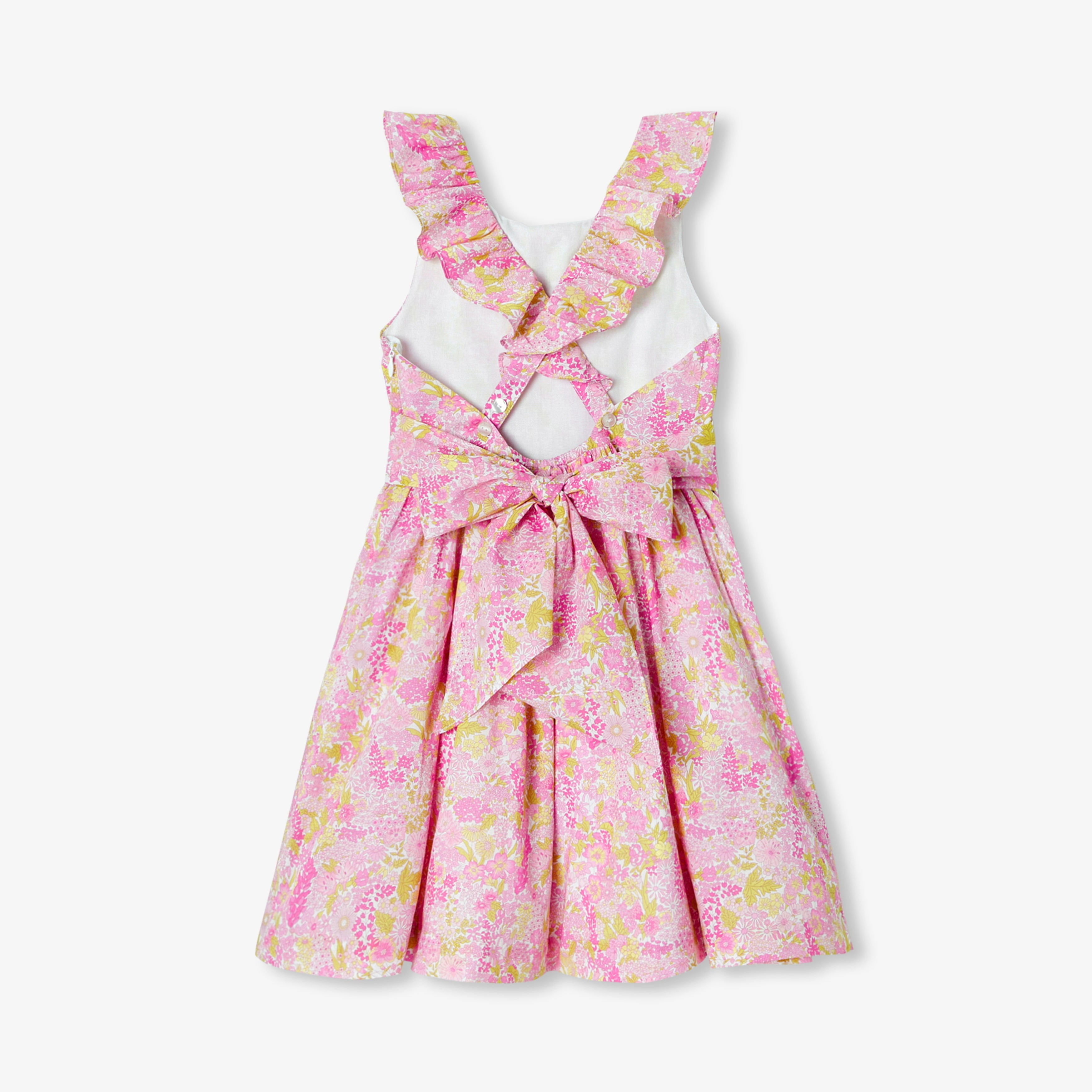 Girl Liberty fabric ceremony dress