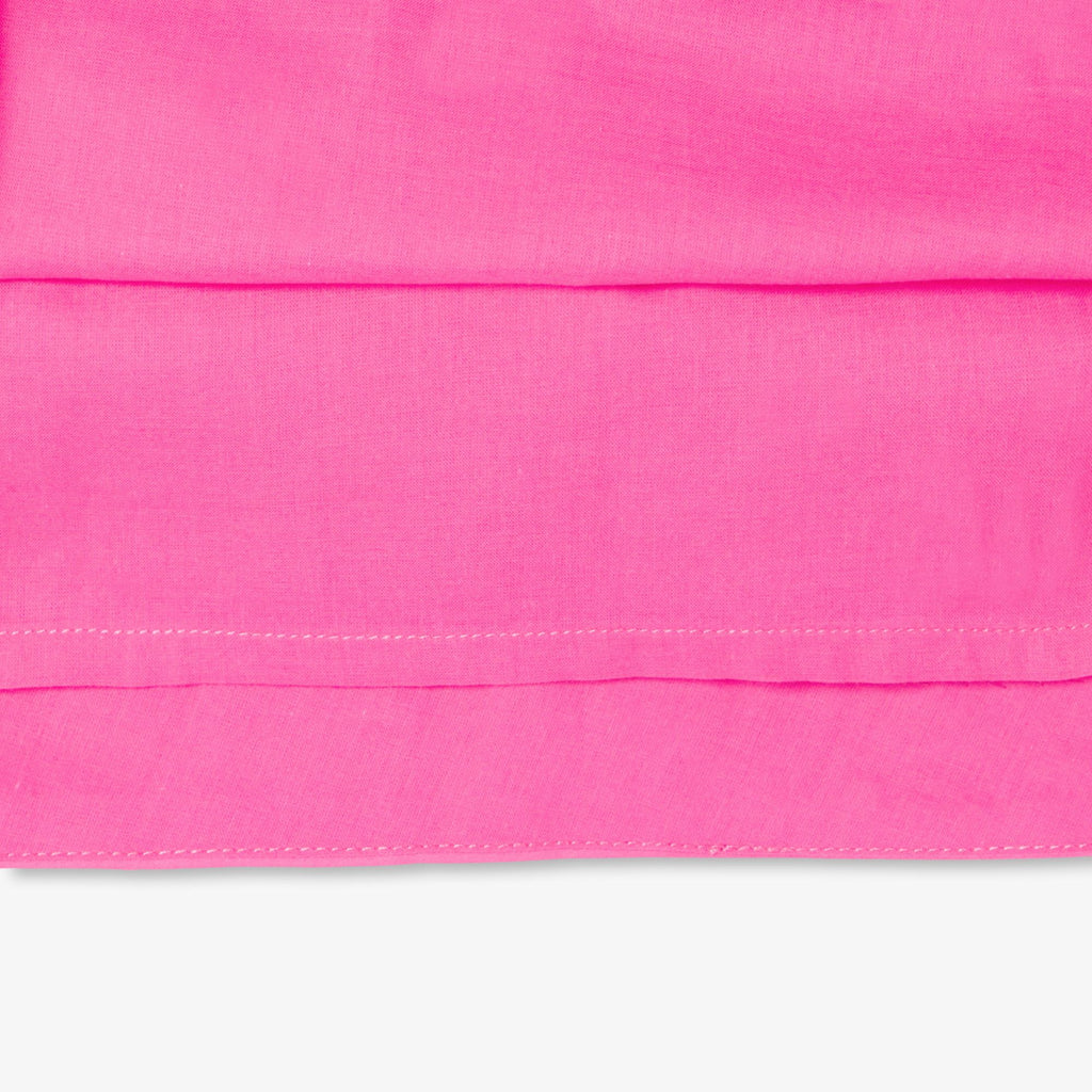 Ceremony Dress in Raso Girl - Light Fuchsia