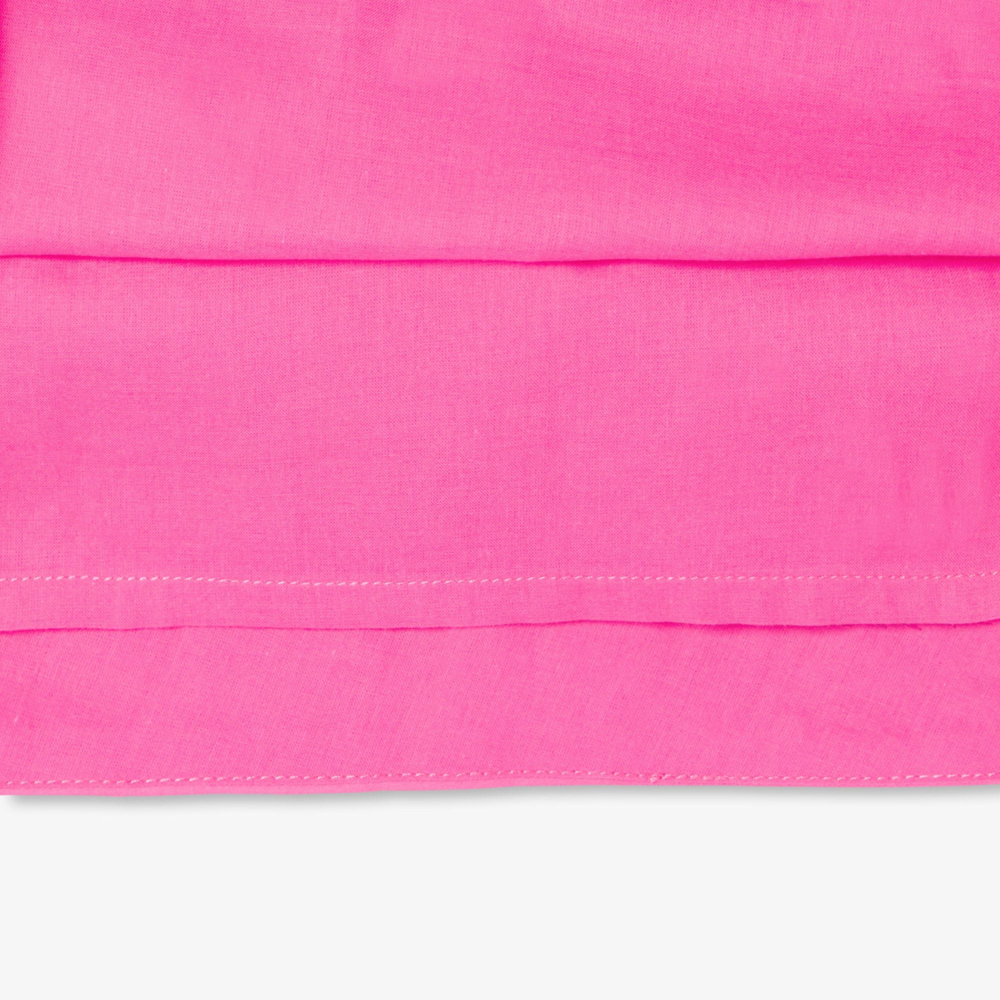 Ceremony Dress in Raso Girl - Light Fuchsia