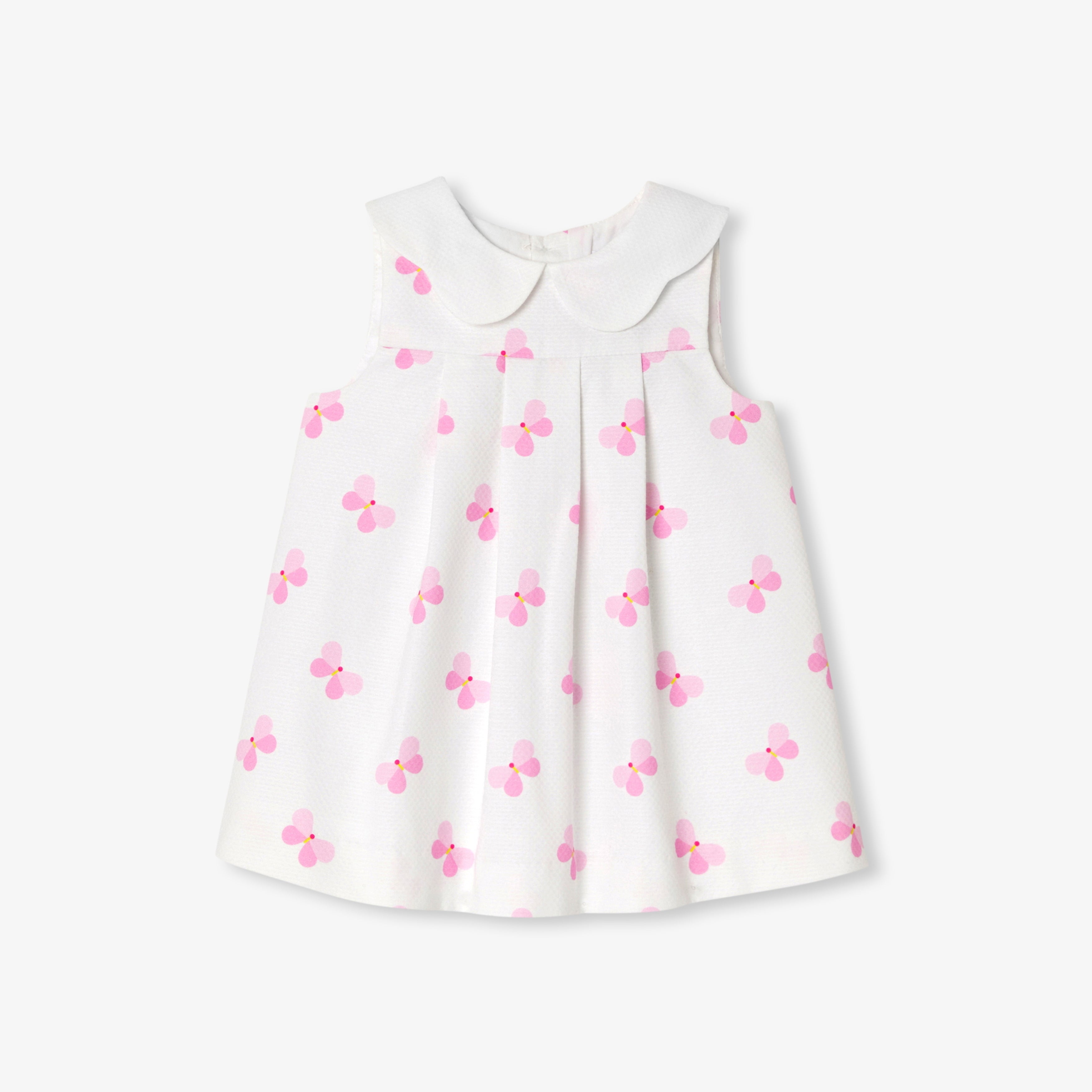 JC-NG108 - Jacadi Baby girl cotton piqué pinafore dress