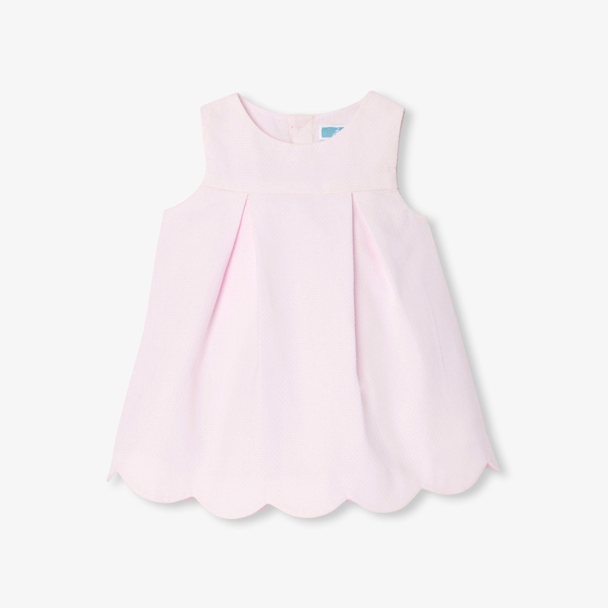Baby girl sleeveless cotton pique dress