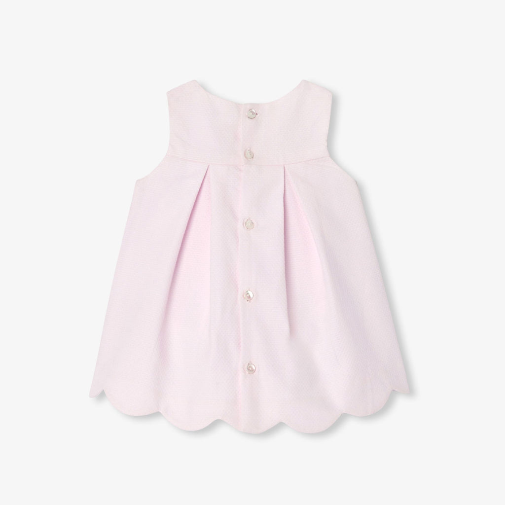 Baby girl sleeveless cotton pique dress