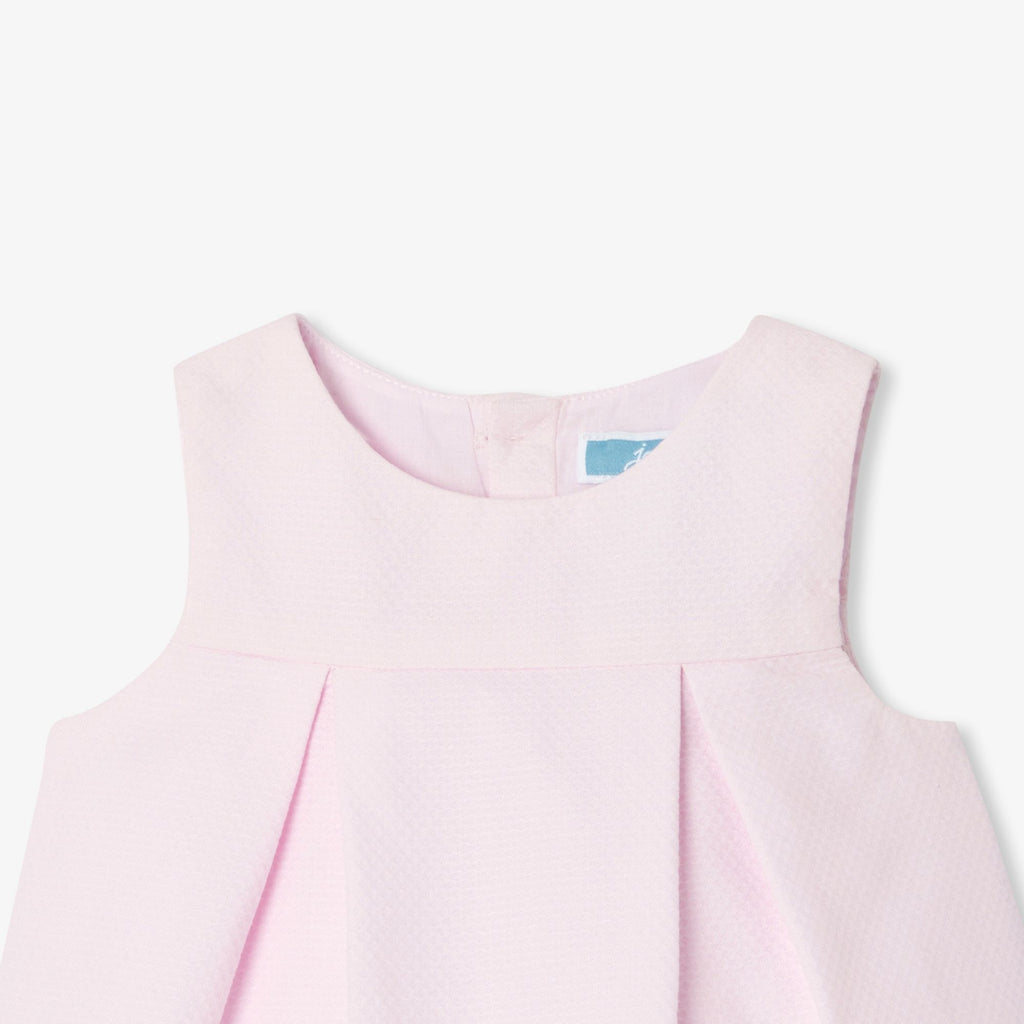 Baby girl sleeveless cotton pique dress