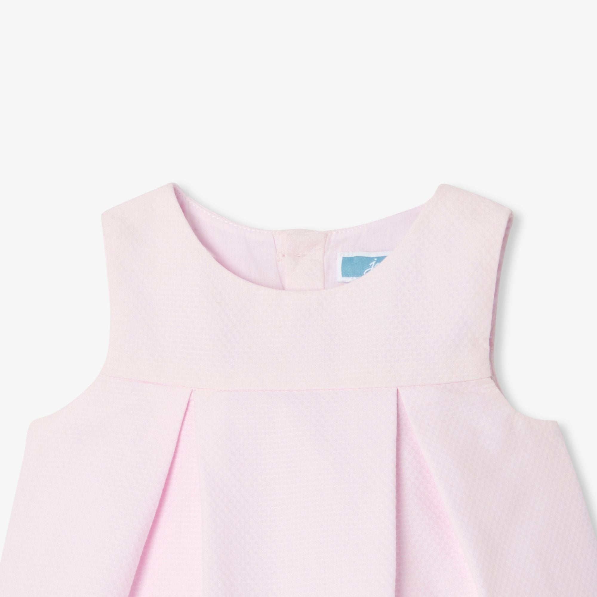 Baby girl sleeveless cotton pique dress