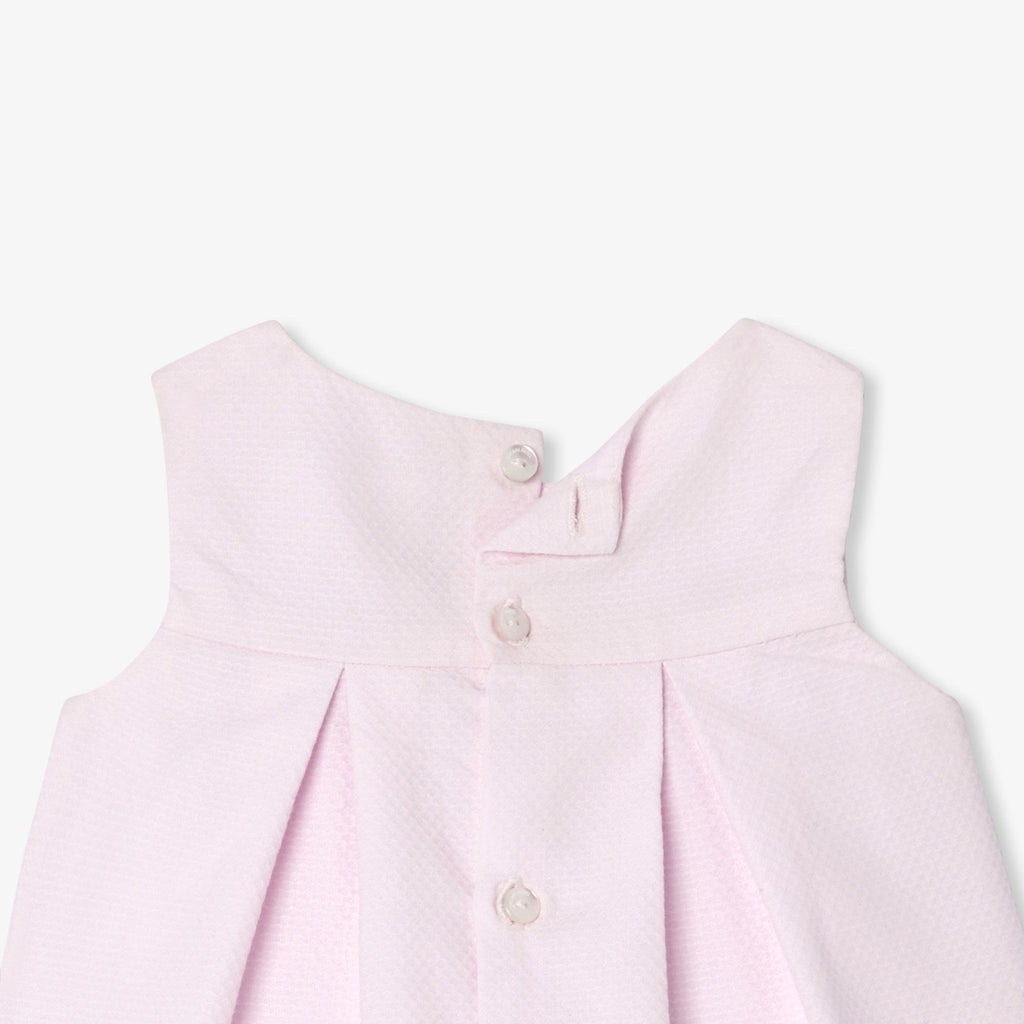 Baby girl sleeveless cotton pique dress