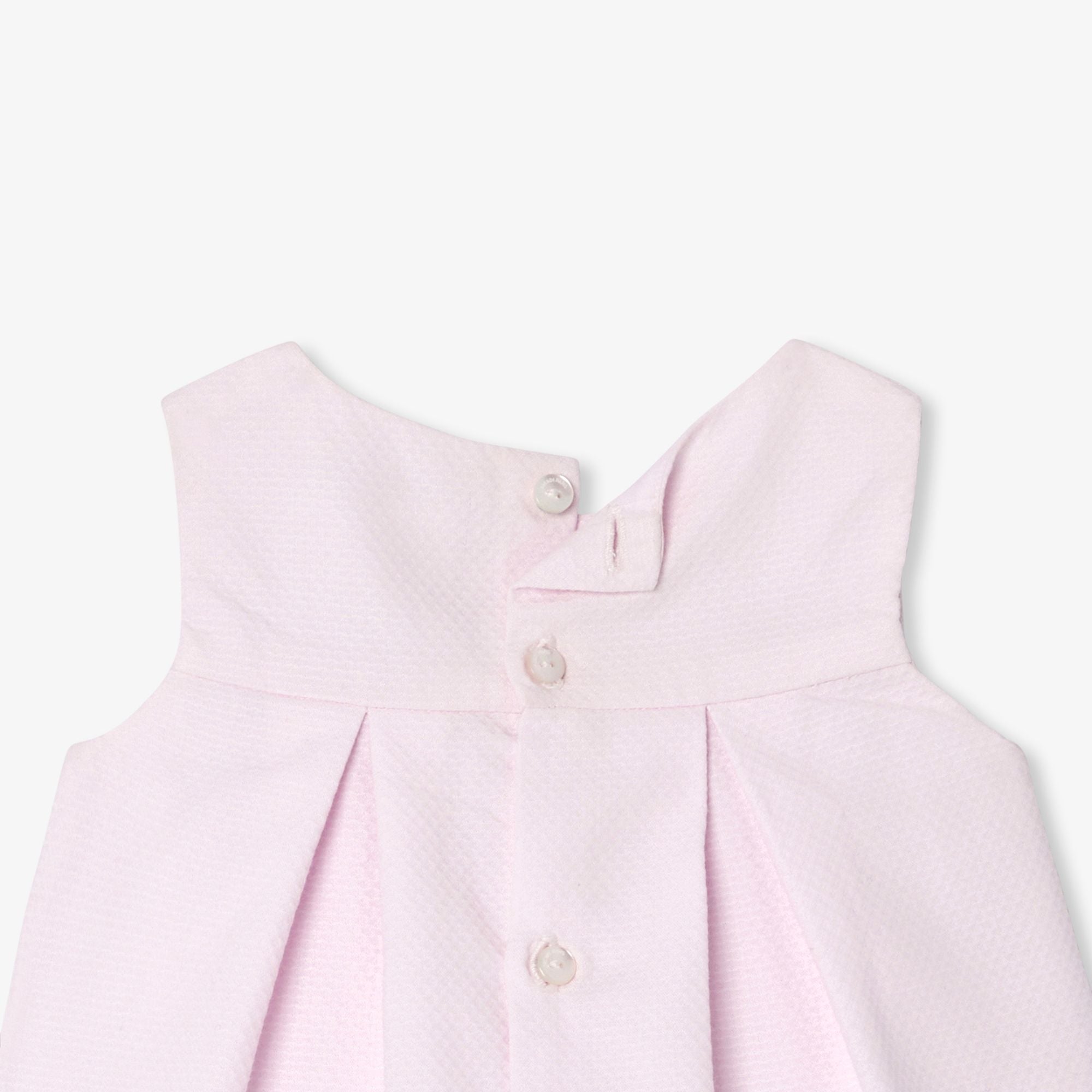 Baby girl sleeveless cotton pique dress