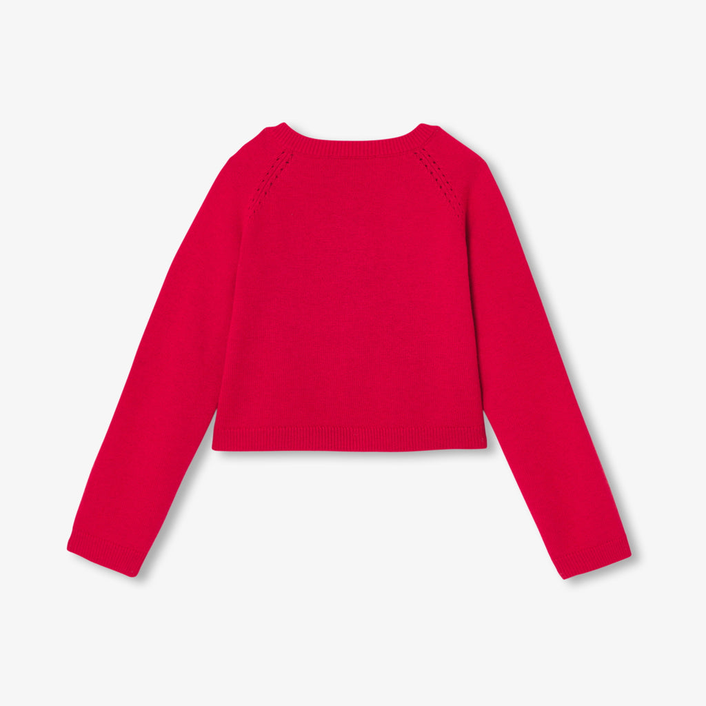 JC-TG095 - Jacadi Girl's cropped cardigan
