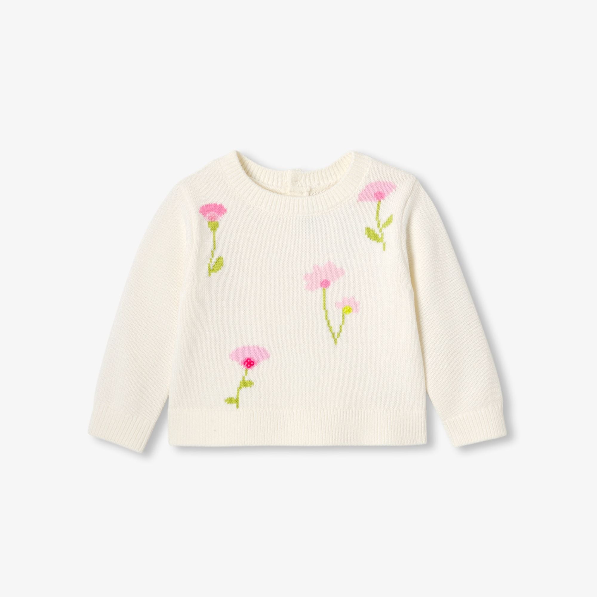 JC-NG158 - Jacadi Baby girls' sweater - Cream