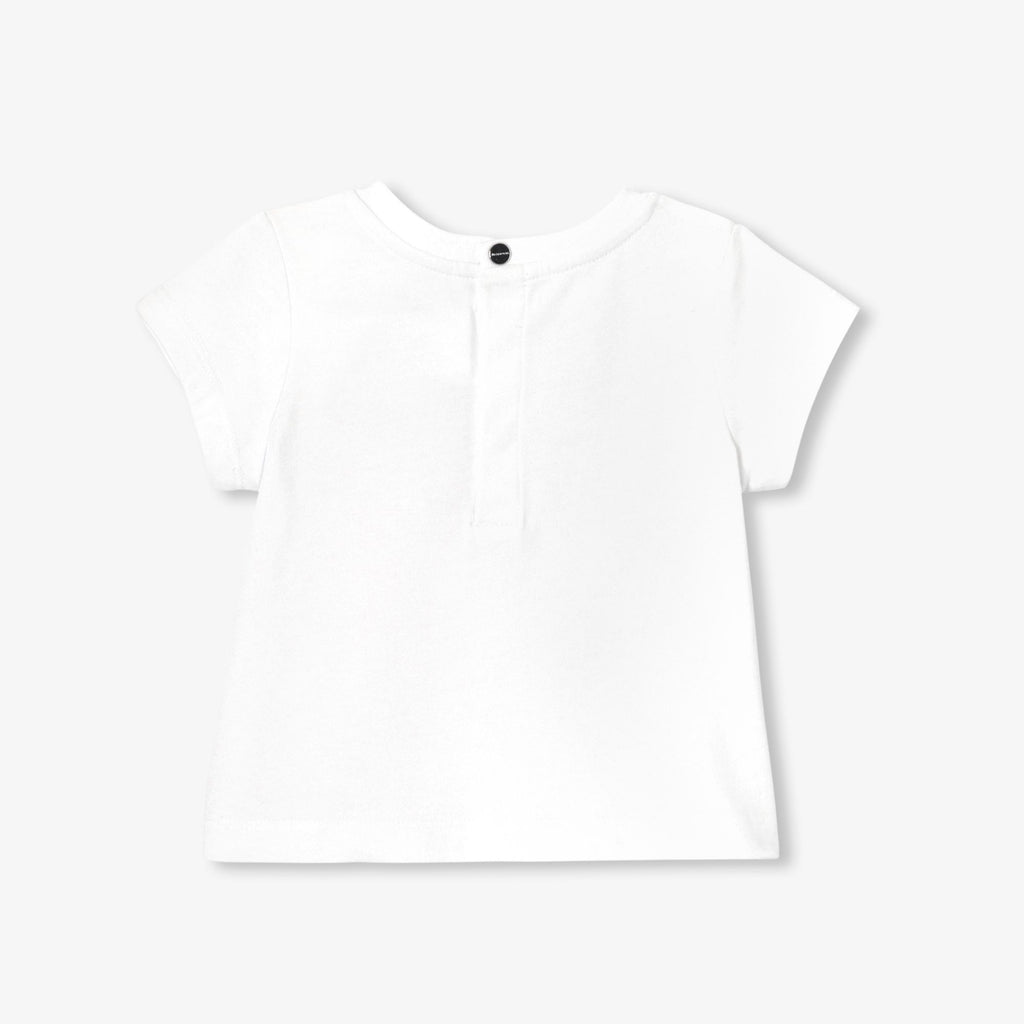 Cotton T-shirt Baby Girl - Jacadi White