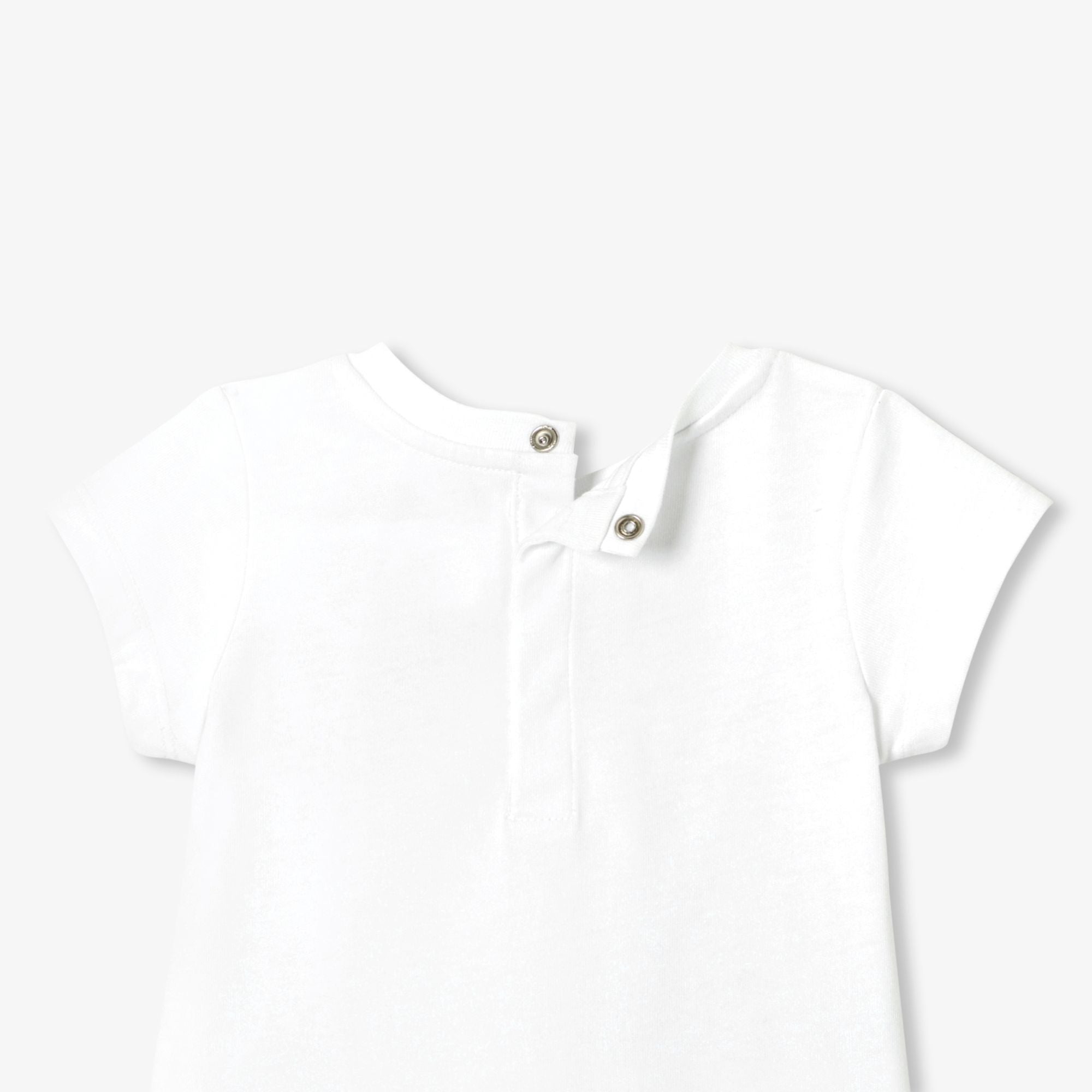 Cotton T-shirt Baby Girl - Jacadi White