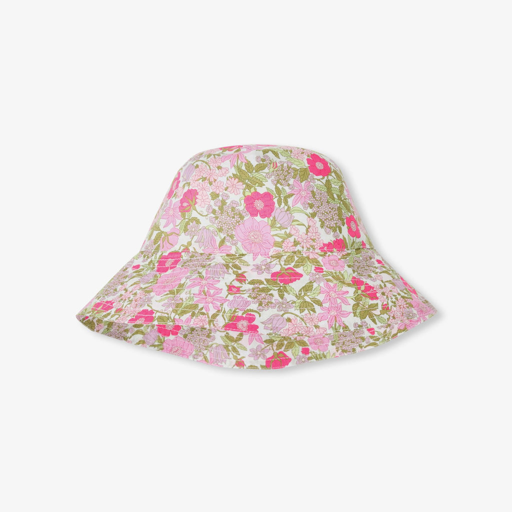 Bucket Hat in Liberty Fabric Girl - White/Multicolour