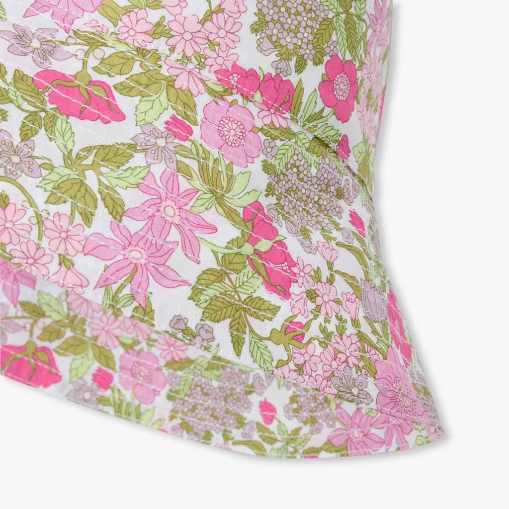 Bucket Hat in Liberty Fabric Girl - White/Multicolour