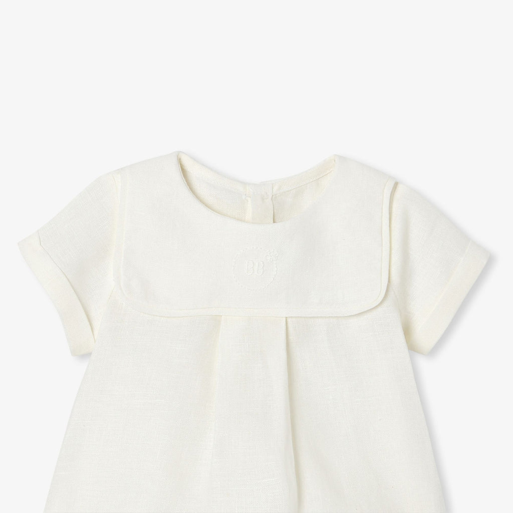 Outfit Set in Linen Baby Boy - Jacadi Sweet White