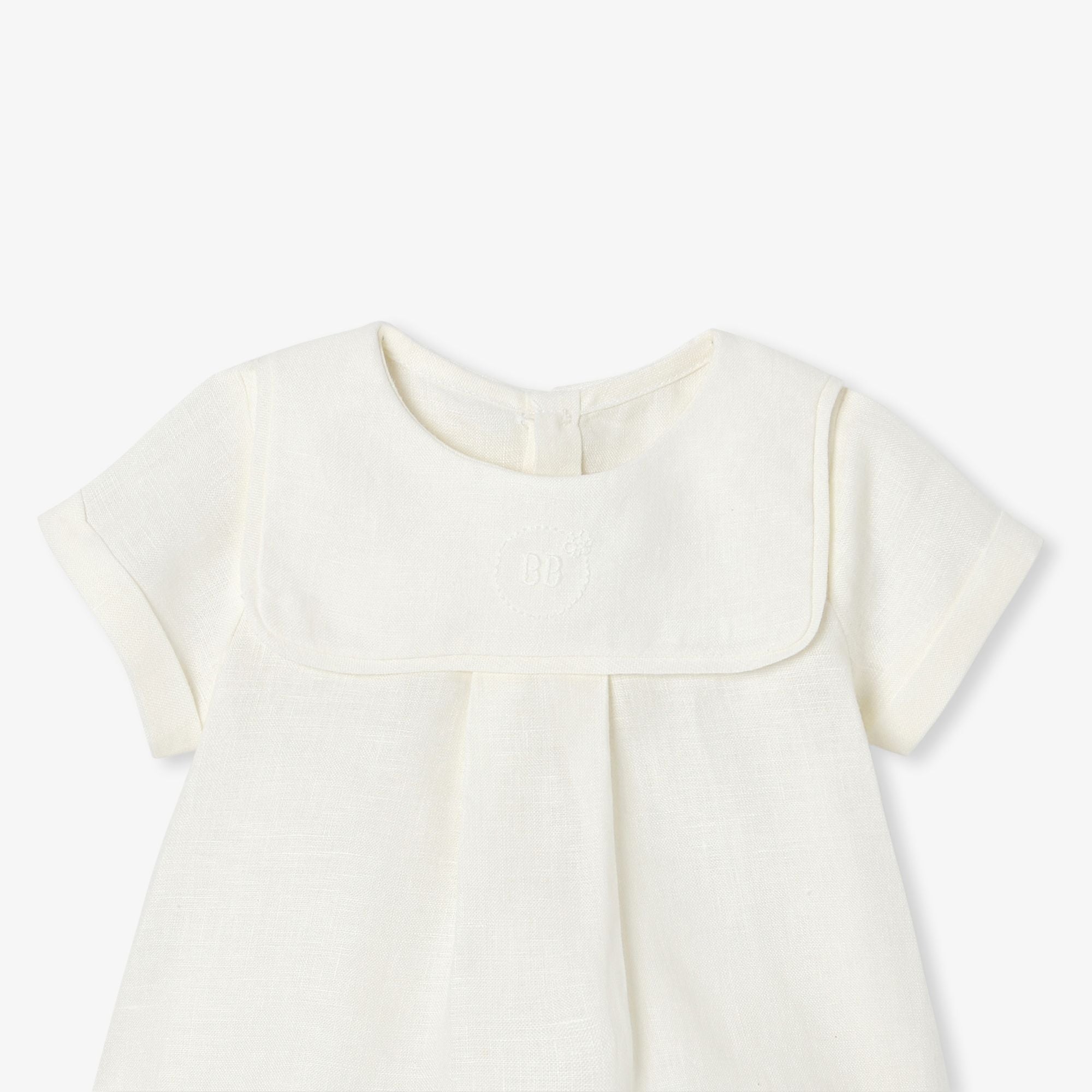 Outfit Set in Linen Baby Boy - Jacadi Sweet White