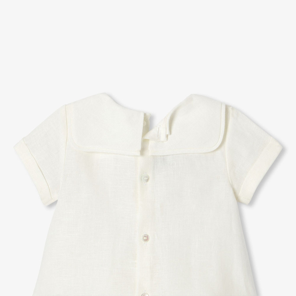Outfit Set in Linen Baby Boy - Jacadi Sweet White