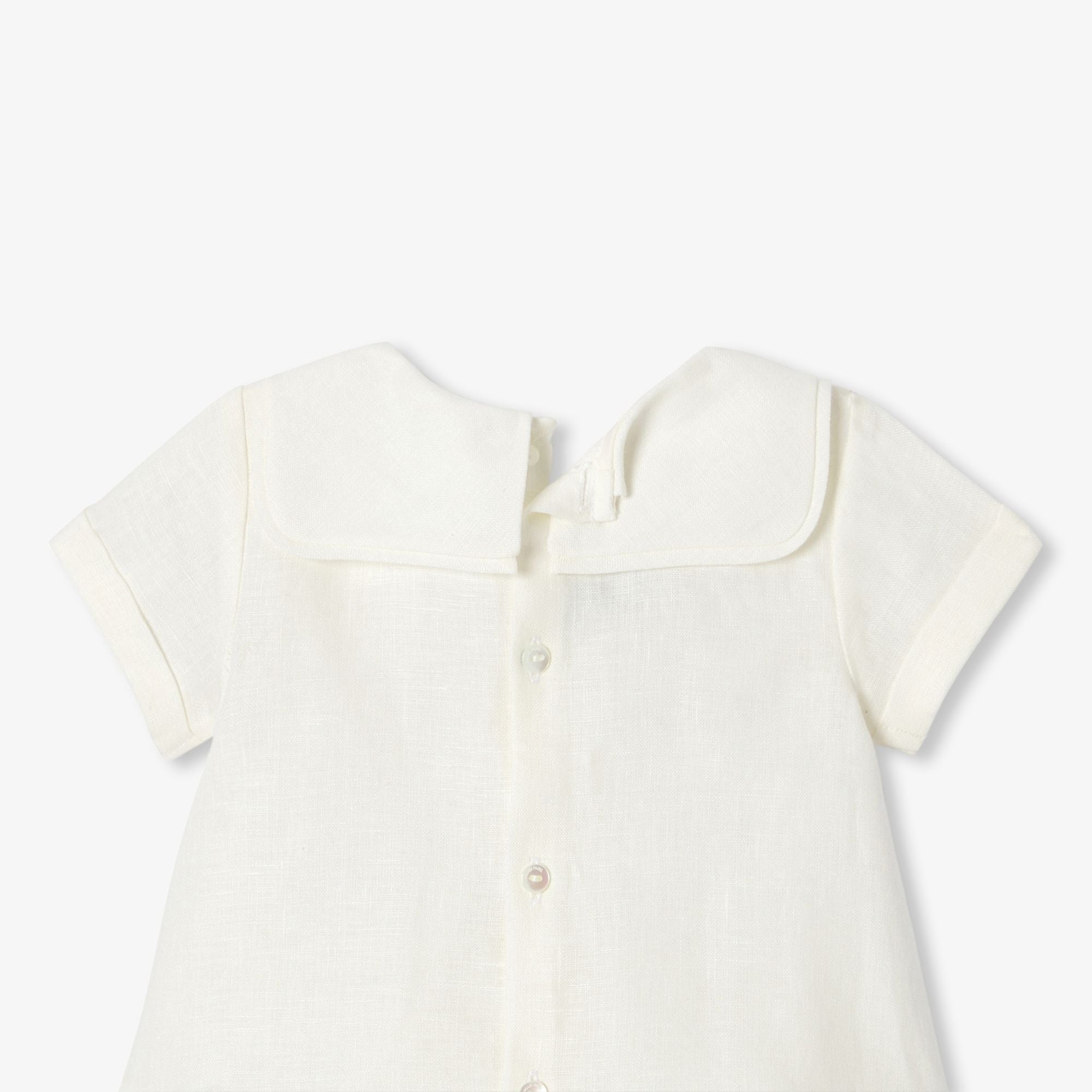 Outfit Set in Linen Baby Boy - Jacadi Sweet White