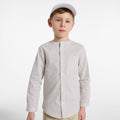 JC-TB051 - Jacadi Boys' Striped Poplin Shirt - White/Green