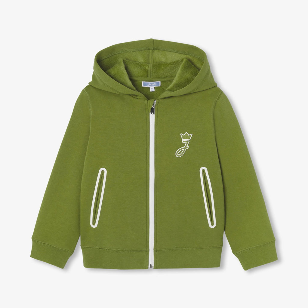 JC-TB044 - Jacadi Boy's bi-material hooded sweatshirt