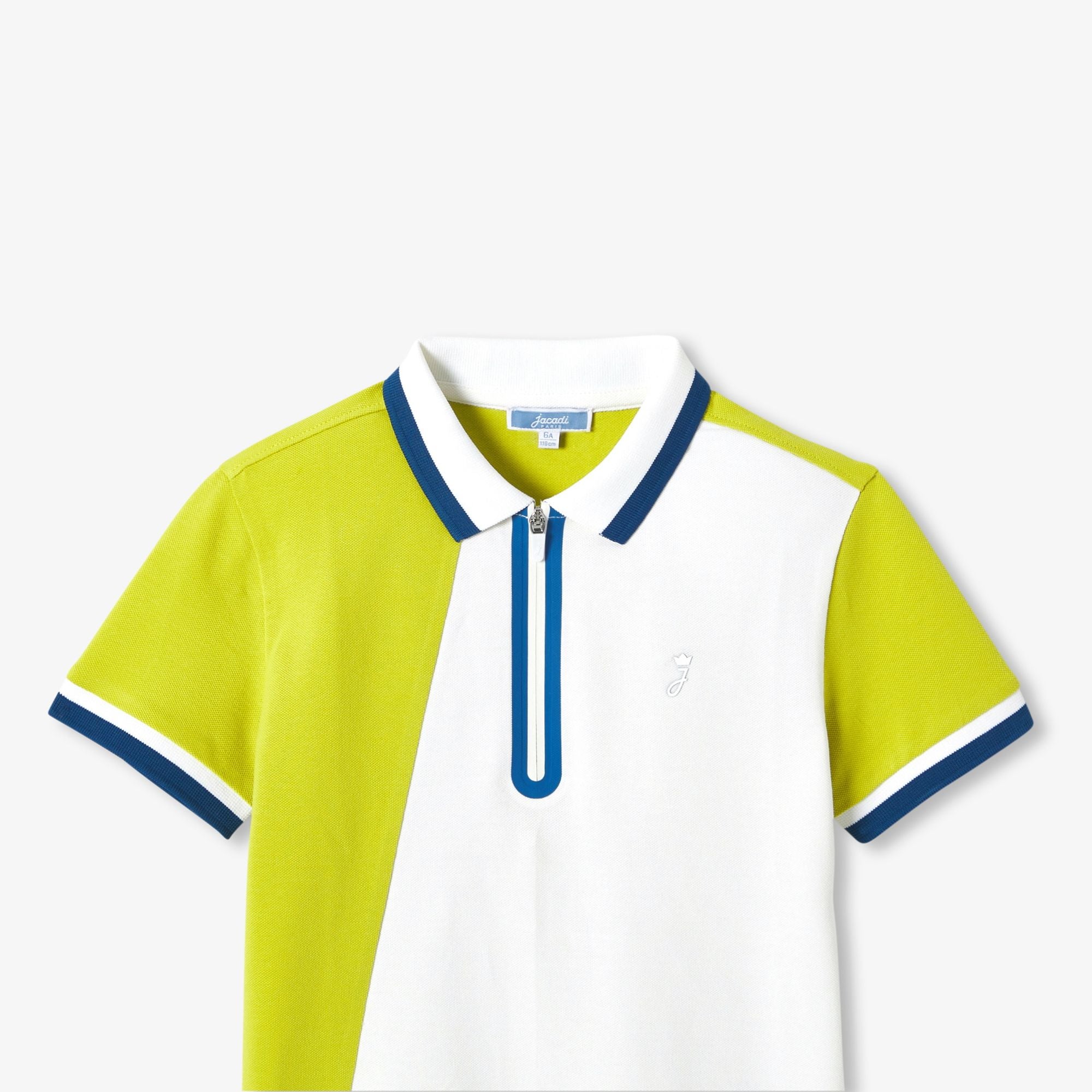 Boys' cotton piqué polo shirt shirt
