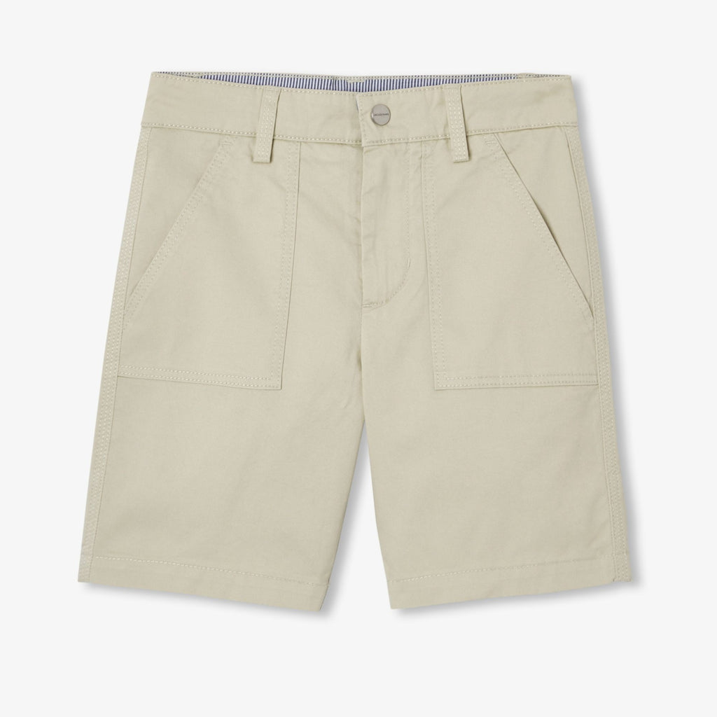 Boy lightweight twill Bermuda shorts
