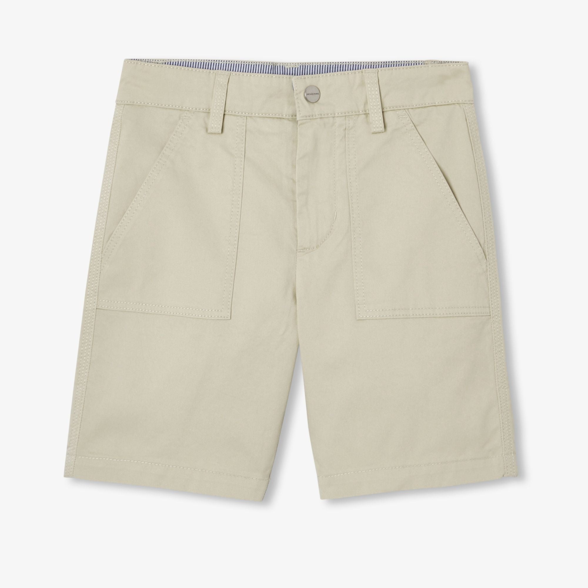 Boy lightweight twill Bermuda shorts