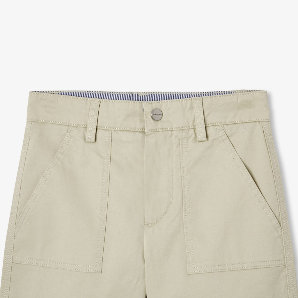 Boy lightweight twill Bermuda shorts