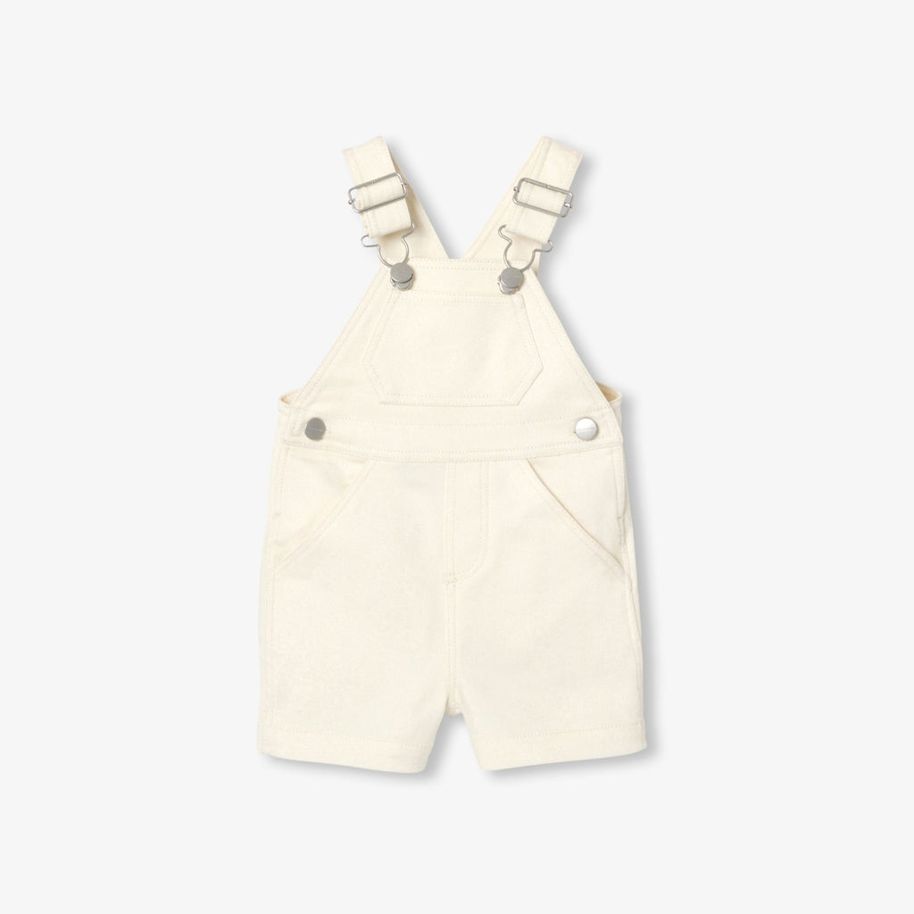 Dungarees Short Di Jeans Écru Baby Boy - Ecru