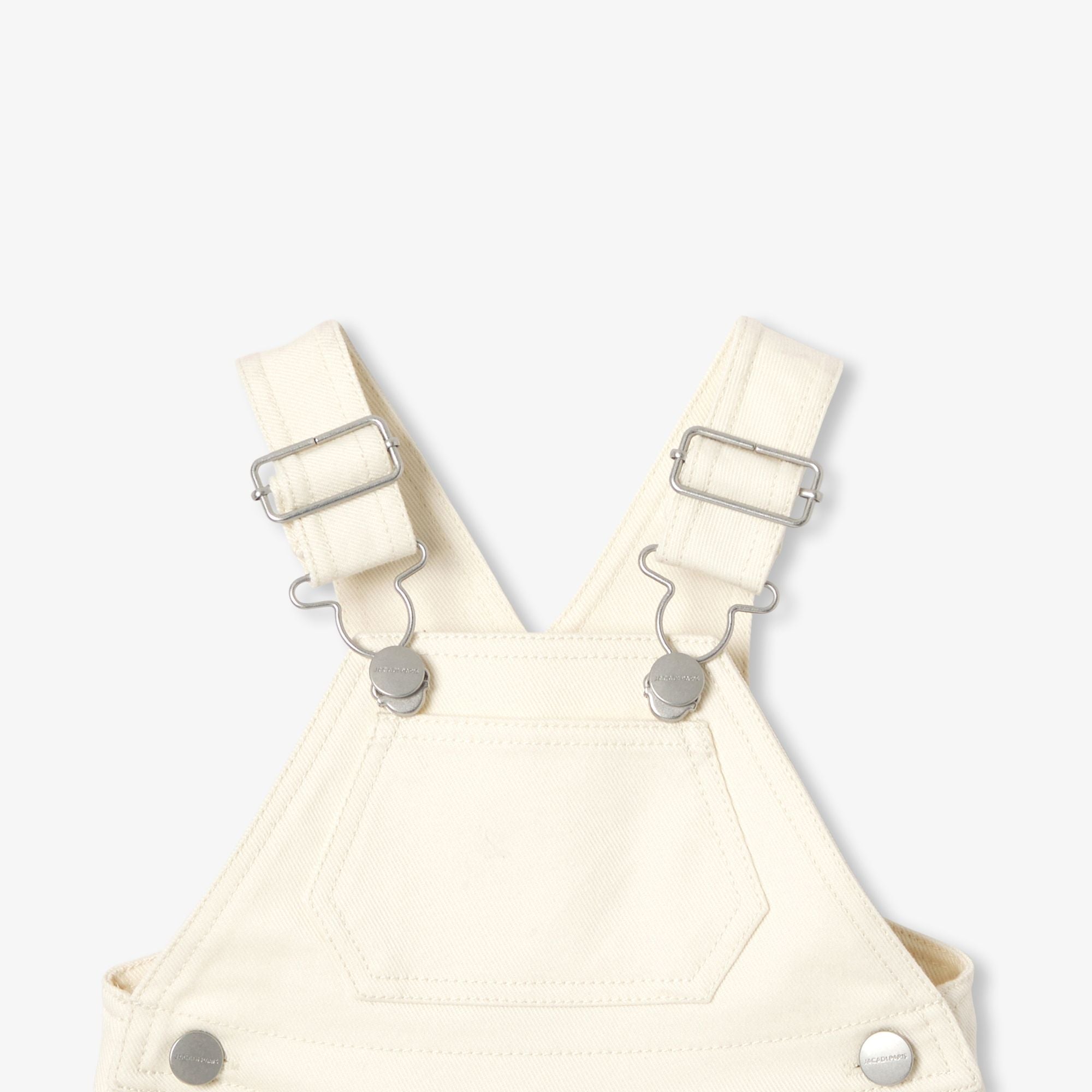 Dungarees Short Di Jeans Écru Baby Boy - Ecru