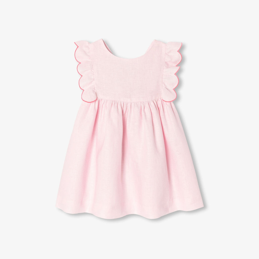Baby girl linen dress - Jacadi Pale Pink