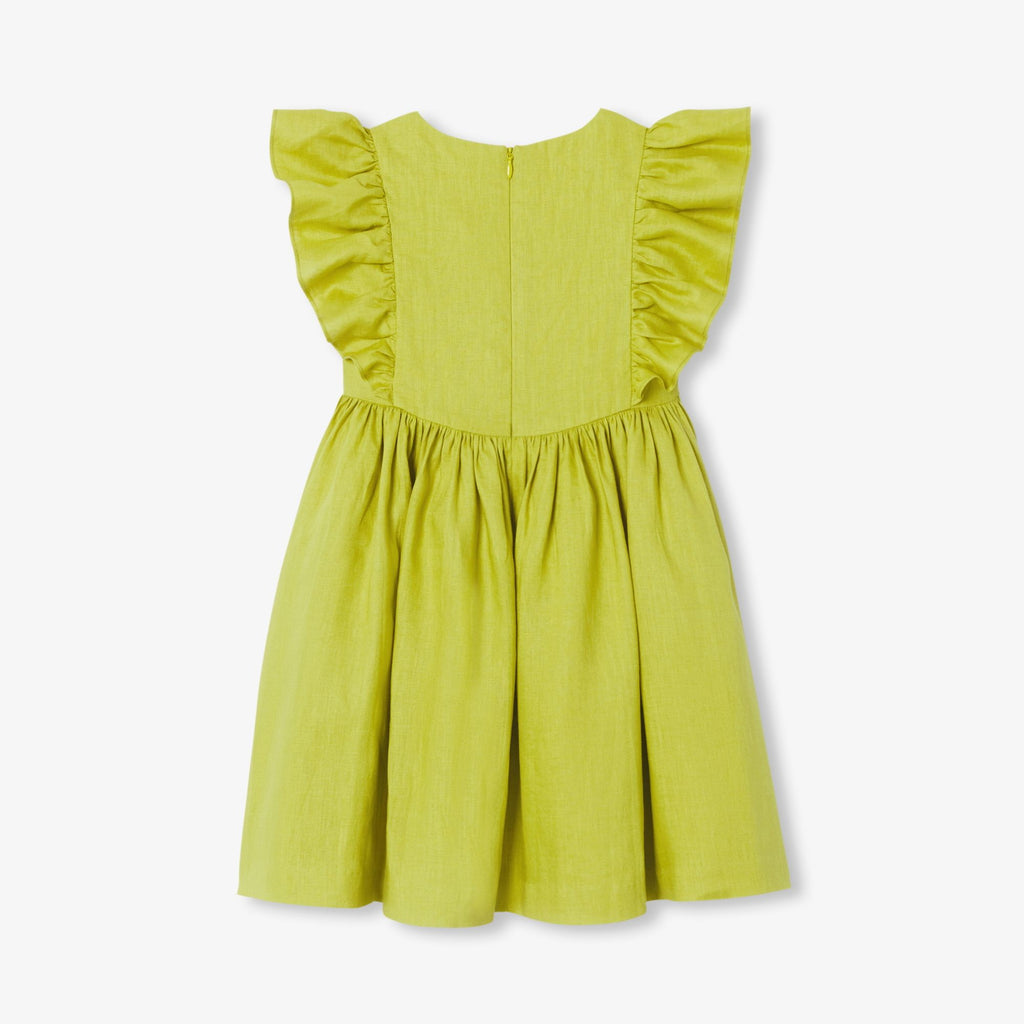 Girl linen ceremony dress