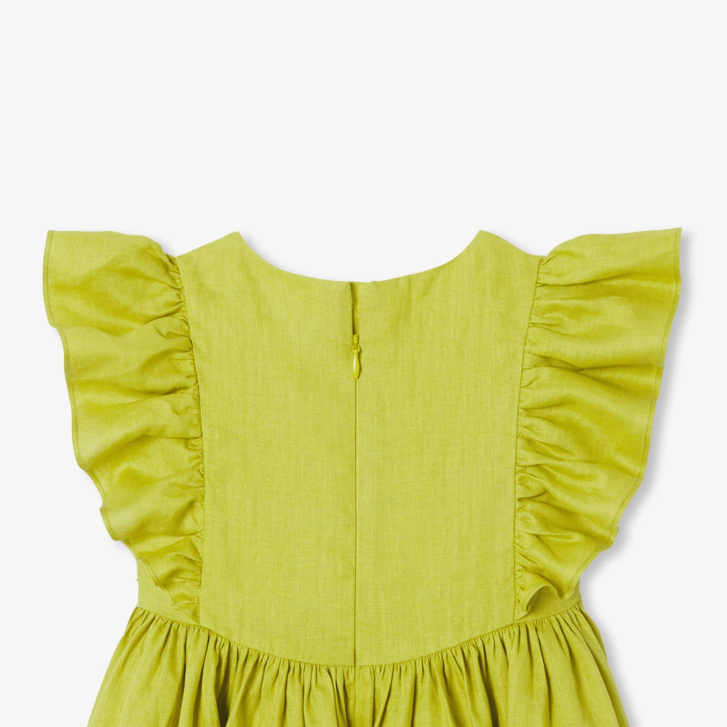 Girl linen ceremony dress