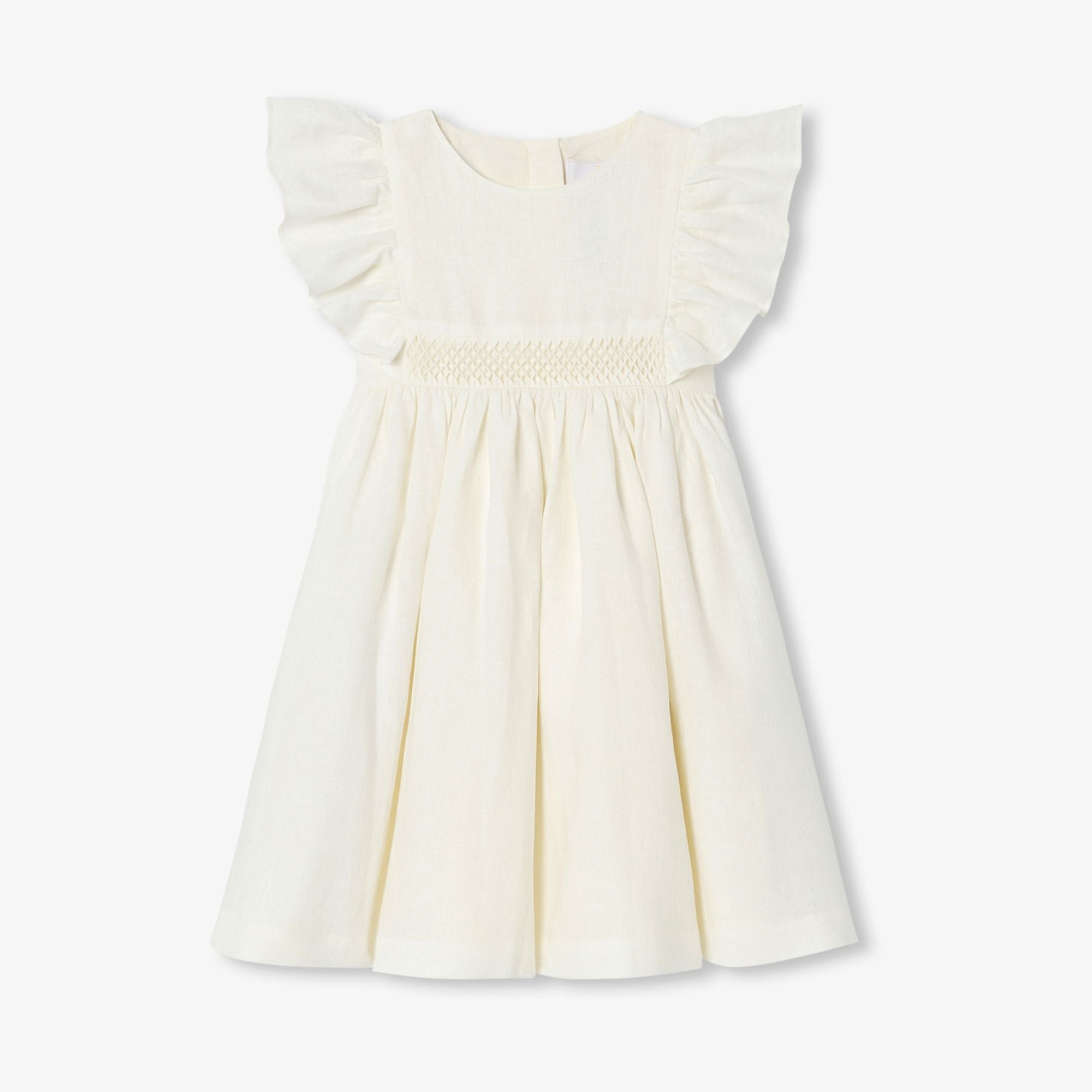 Girls' linen formal dress