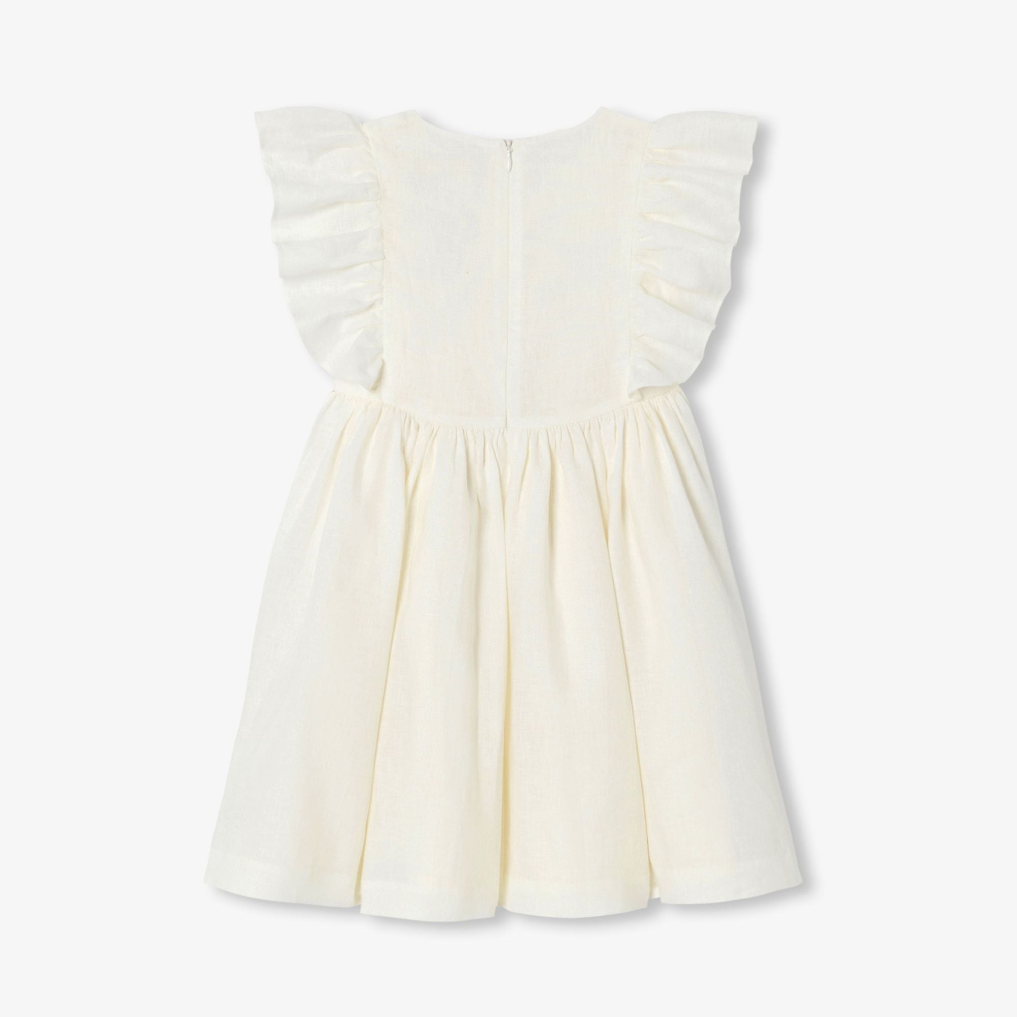 Girls' linen formal dress
