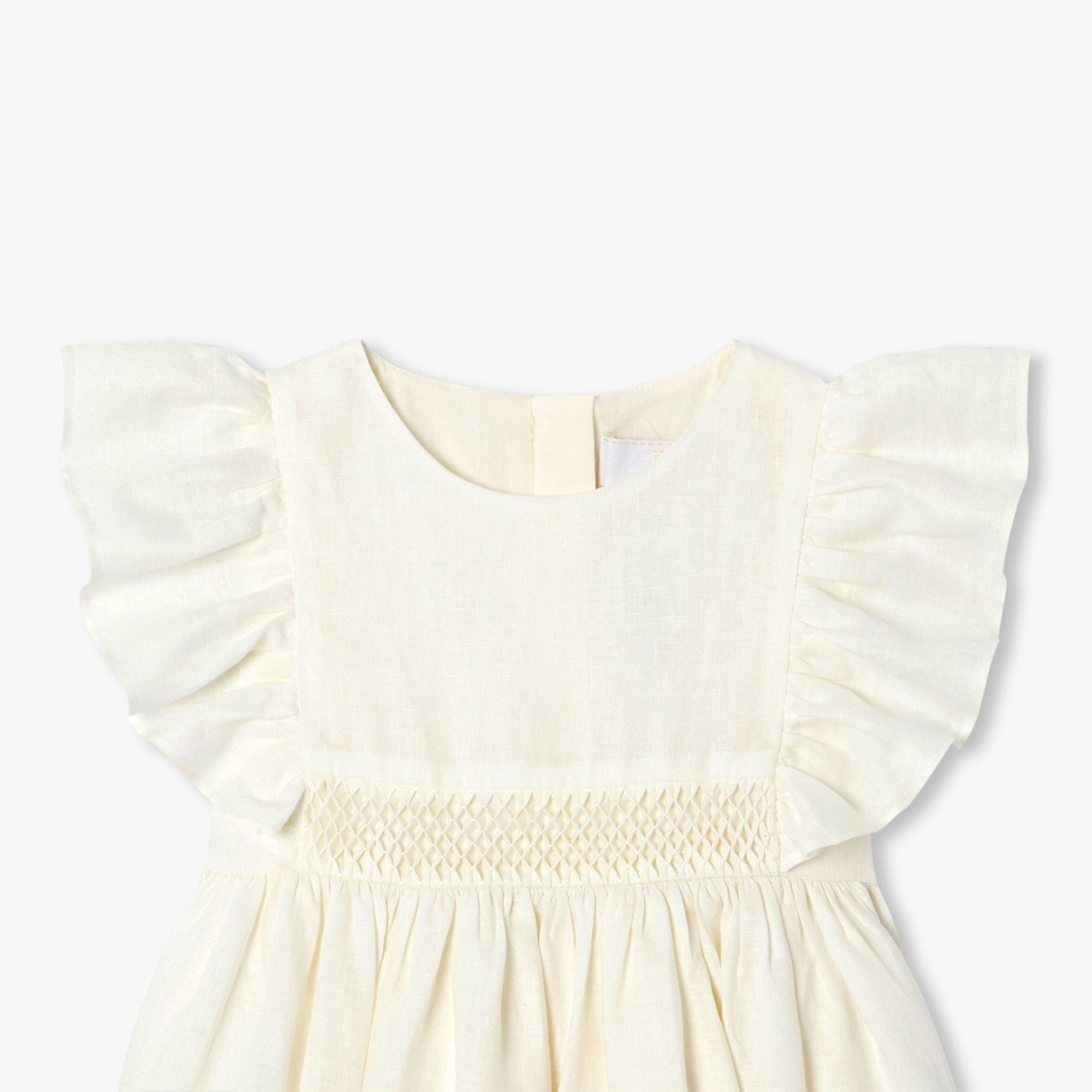 Girls' linen formal dress
