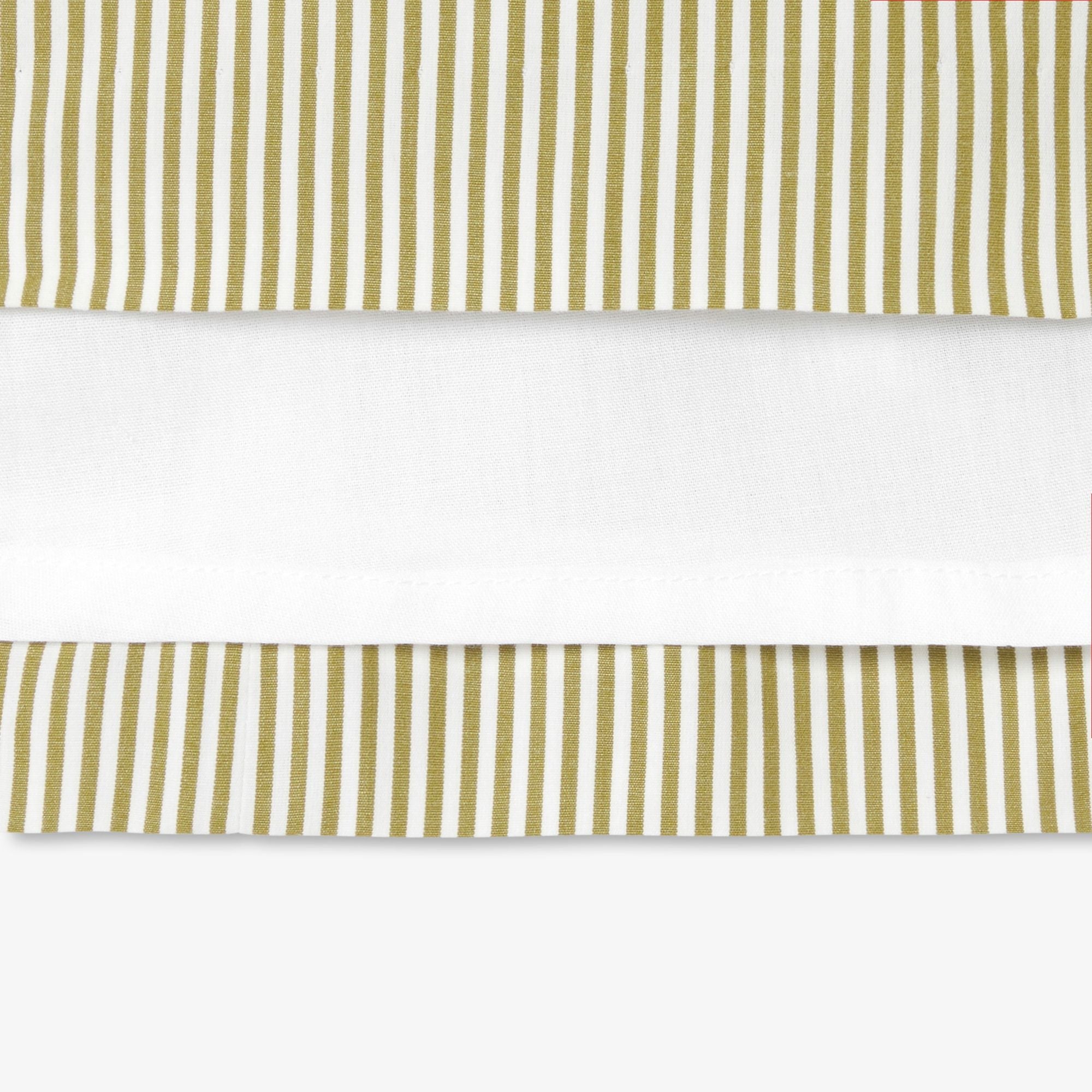 Dress in Poplin Striped Girl - White/Green