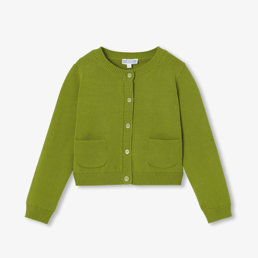 Girl cotton jersey cardigan