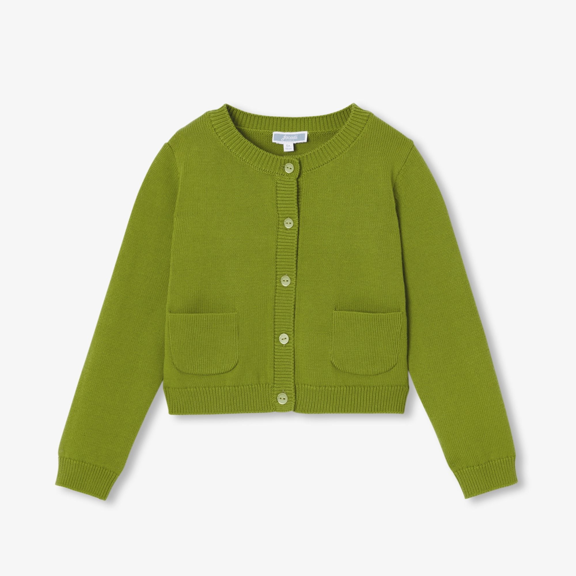 Girl cotton jersey cardigan