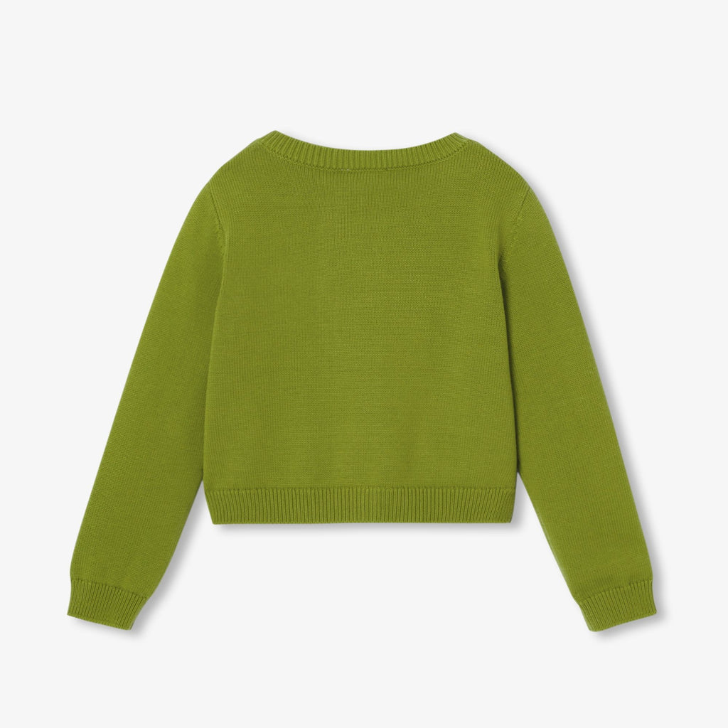 Girl cotton jersey cardigan