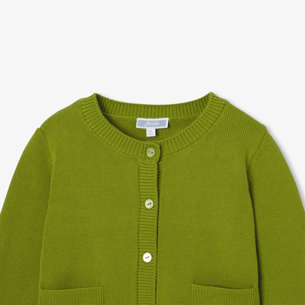 Girl cotton jersey cardigan