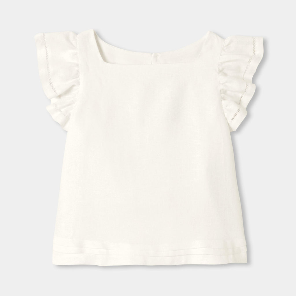 JC-TG106 - Jacadi Girl's linen top