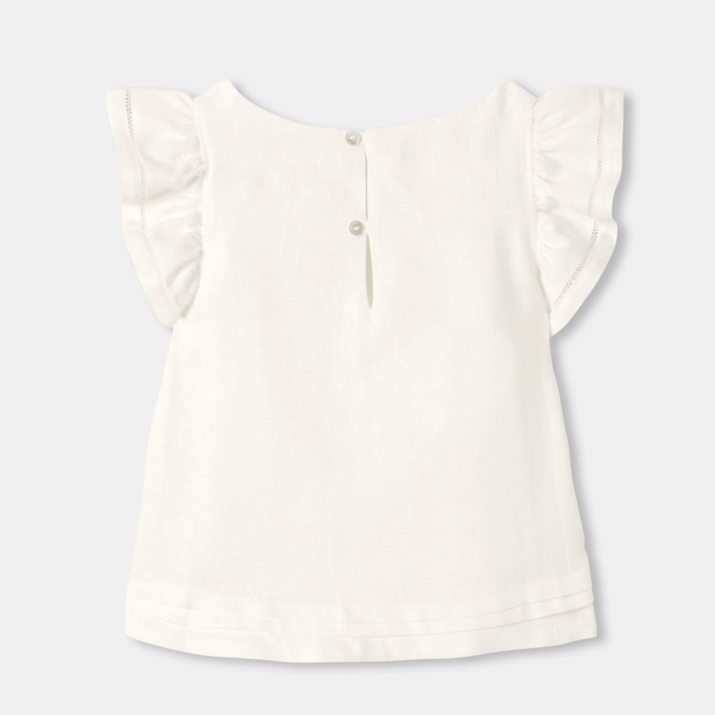 JC-TG106 - Jacadi Girl's linen top