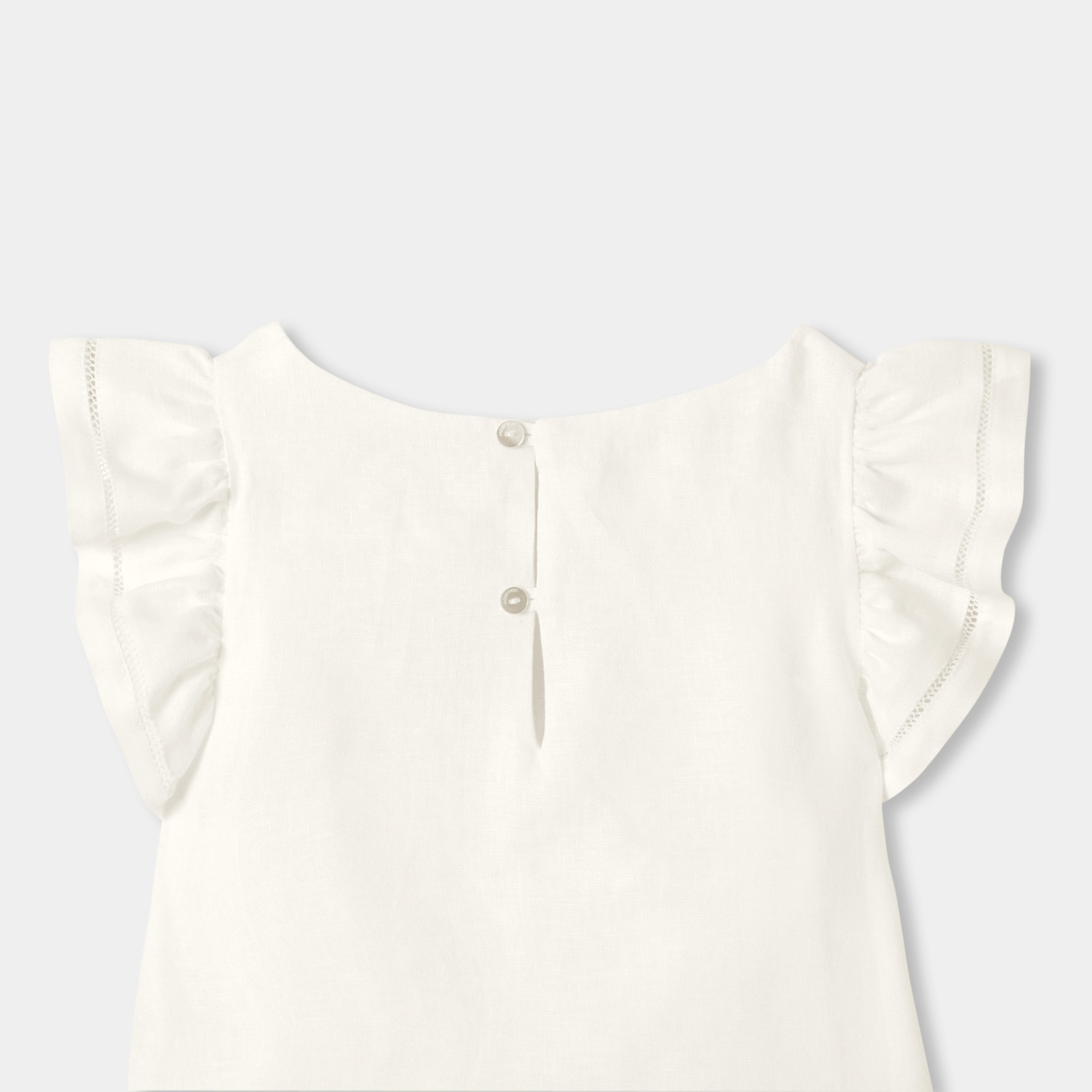 Top in Linen Girl - Ivory