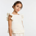 JC-TG106 - Jacadi Girl's linen top