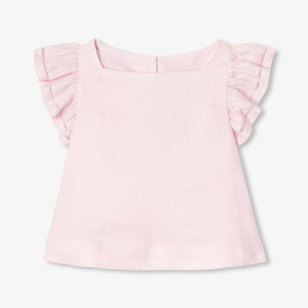 JC-TG136 - Jacadi Girl's linen top