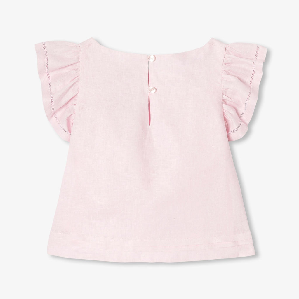 JC-TG136 - Jacadi Girl's linen top